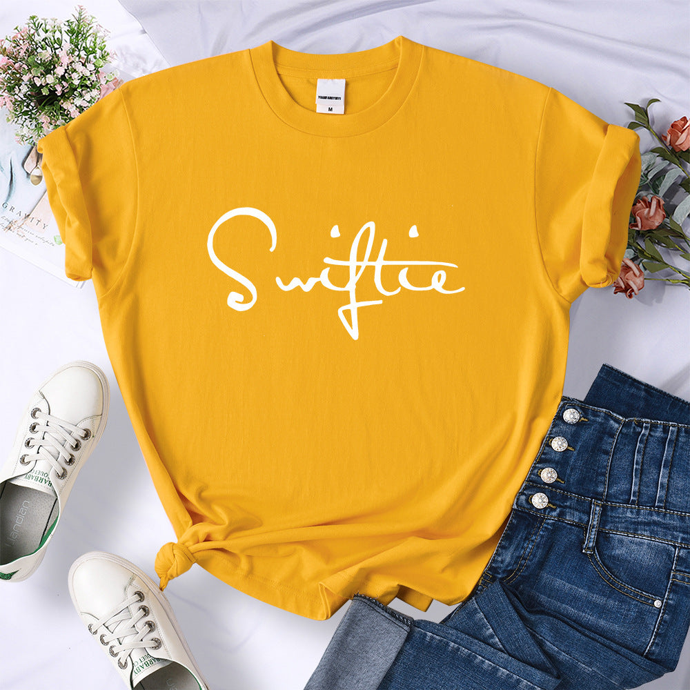 Retro Printed T-shirt Women's Summer Fashion