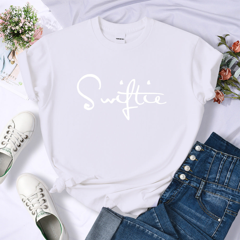 Retro Printed T-shirt Women's Summer Fashion