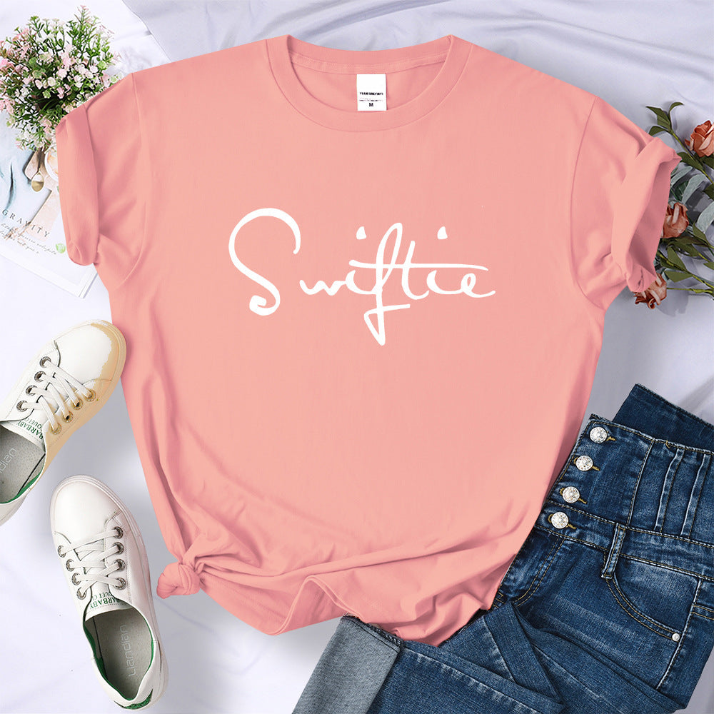 Retro Printed T-shirt Women's Summer Fashion