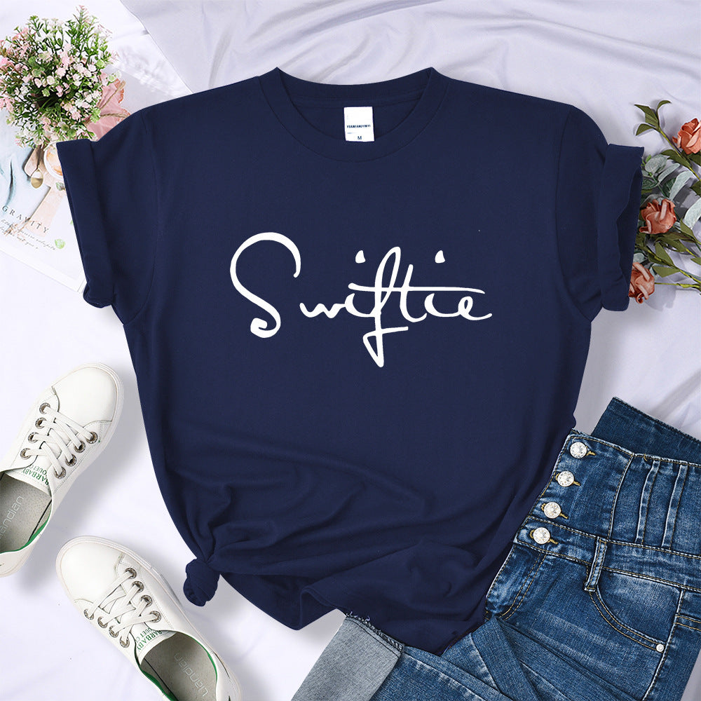 Retro Printed T-shirt Women's Summer Fashion