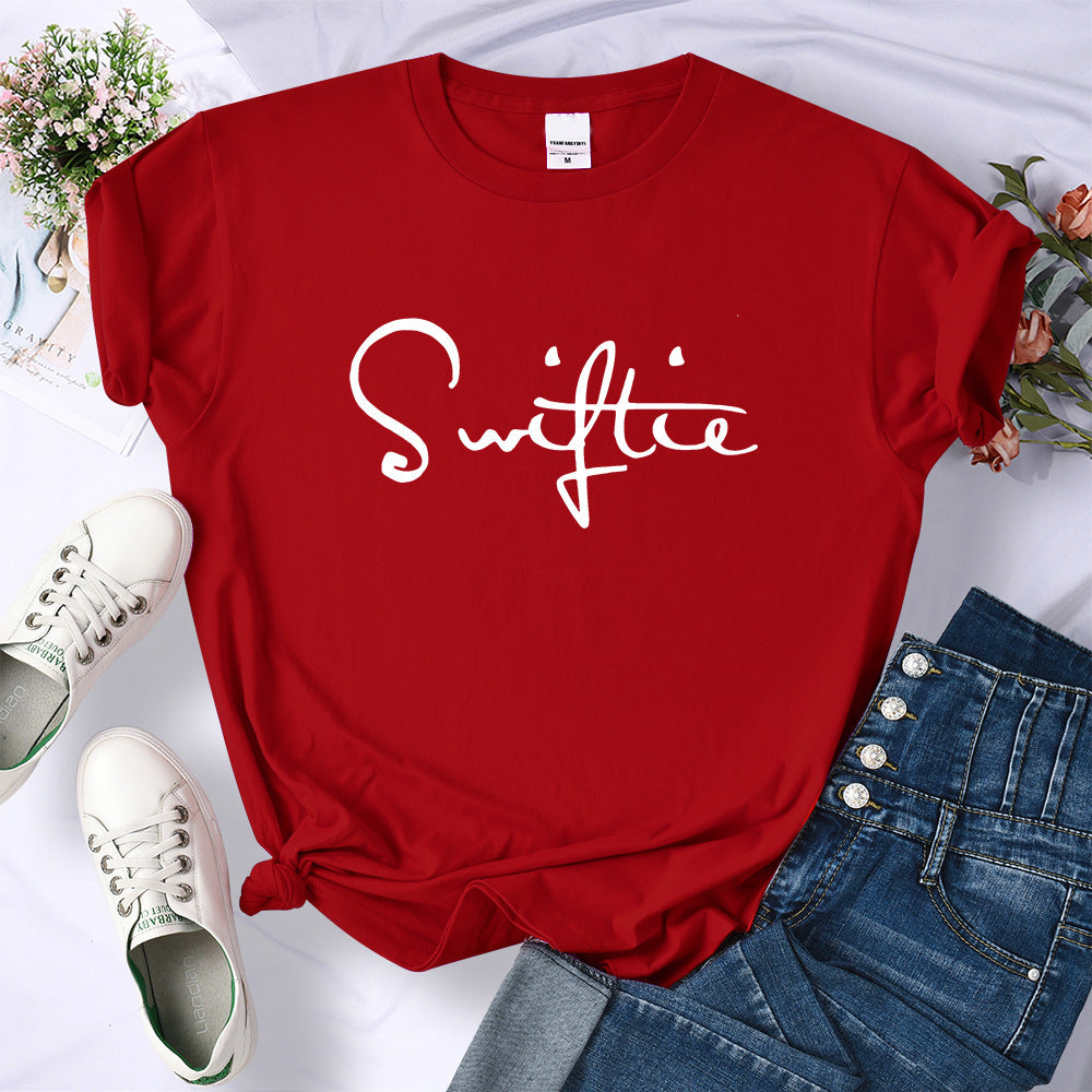 Retro Printed T-shirt Women's Summer Fashion