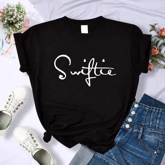 Retro Printed T-shirt Women's Summer Fashion